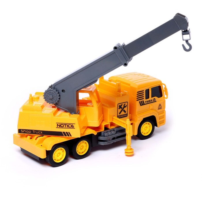 Грузовик радиоуправляемый &laquo;Стройка&raquo;, с краном, работает от батареек