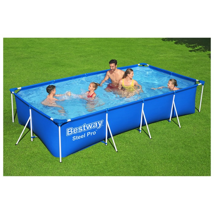 Бассейн каркасный Steel Pro, 400 х 211 х 81 см, фильтр-насос, 56424 Bestway Бассейн каркасный Steel Pro, 400 х 211 х 81 см, фильтр-насос, 56424 Bestway