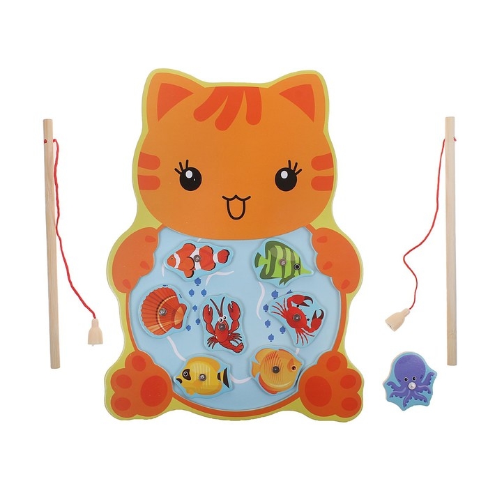 Рыбалка «Котенок», 8 элементов + 2 удочки Рыбалка «Котенок», 8 элементов + 2 удочки