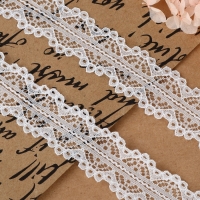 Кружево капроновое, 25 мм &times; 10 &plusmn; 1 м, цвет белый