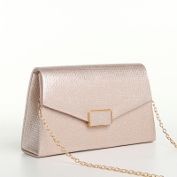 Сумка-клатч на магните, цвет розовый