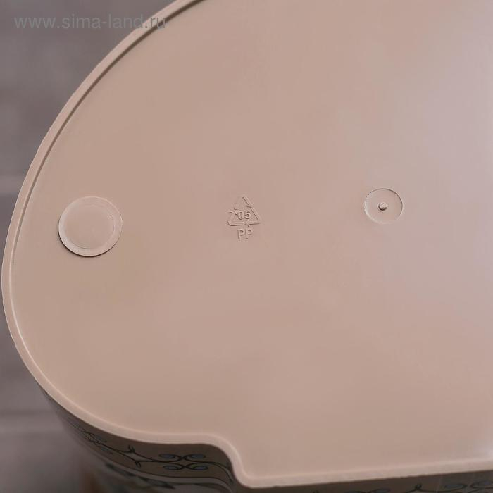 Ведро с плавающей крышкой &laquo;Мозаика&raquo; 14 л, декор