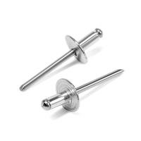 Заклёпки ТУНДРА krep, вытяжные, алюминий-сталь, 4,8х10 мм, неокрашенные, 250 шт