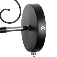 Бра 2730/1 E27 40Вт черно-хромовый