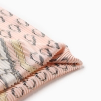 Плиссированный женский платок MINAKU, 70*70, цв.розовый Плиссированный женский платок MINAKU, 70*70, цв.розовый