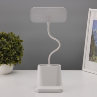 Светильник настольный с подставкой под телефон и ручки, 2 отсека, 5Вт LED USB 2700-6500К