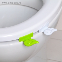 Ручка для сиденья унитаза «Ангелочек», 4,8×4,5×1,5 см, цвет МИКС Ручка для сиденья унитаза «Ангелочек», 4,8×4,5×1,5 см, цвет МИКС