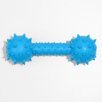 Игрушка жевательная "Грозная гантель", 15 х 5 см, синяя Игрушка жевательная "Грозная гантель", 15 х 5 см, синяя