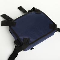 Сумка нагрудная на молнии, 2 наружных кармана, цвет синий Сумка нагрудная на молнии, 2 наружных кармана, цвет синий