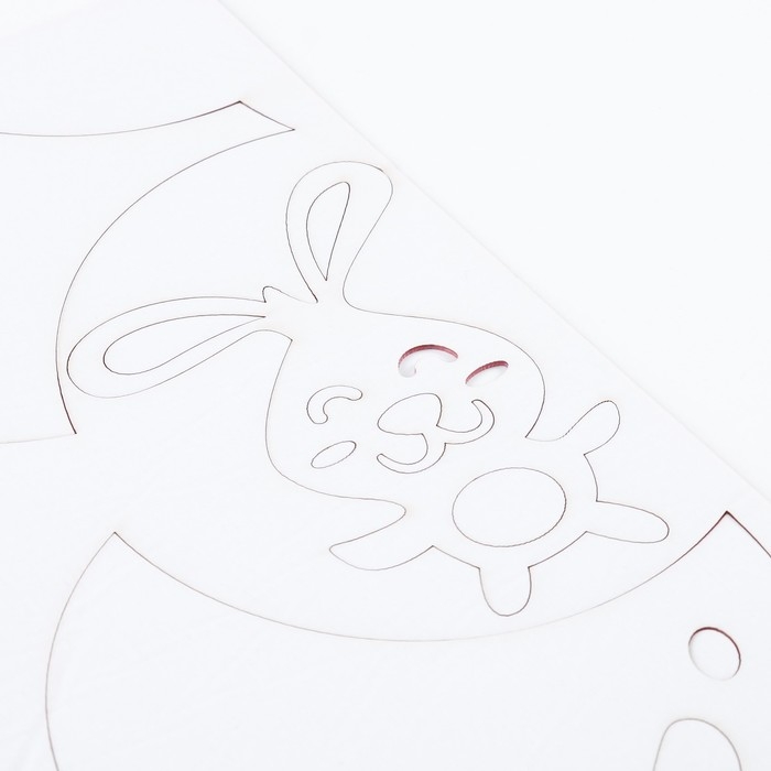 Наклейки интерьерные "Зайчик", детские, декор на стену, панно 61 х 80 см