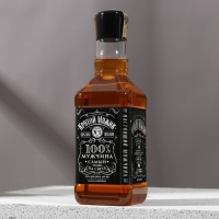 Подарочный набор мужской &laquo;Крутой мужик&raquo;: гель для душа во флаконе виски, аромат сандал и бергамот, 250 мл; успокаивающий гель для бритья 110 мл