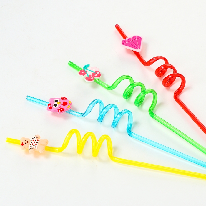 Трубочки для коктейля &laquo;Для влюблённых&raquo;, набор 4 шт.