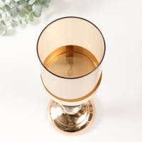 Подсвечник металл на 1 свечу d=10 см "Жаклин" 11х11х36 см Подсвечник металл на 1 свечу d=10 см "Жаклин" 11х11х36 см