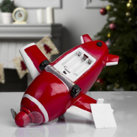 Светодиодная фигура «Самолёт» 23 × 13.5 × 22 см, полистоун, батарейки АААх3 (не в комплекте), USB, свечение мульти Светодиодная фигура «Самолёт» 23 × 13.5 × 22 см, полистоун, батарейки АААх3 (не в комплекте), USB, свечение мульти