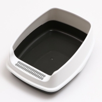 Туалет «Айша» S с высоким бортом, 45 х 35 х 18,5 см, серый Туалет «Айша» S с высоким бортом, 45 х 35 х 18,5 см, серый