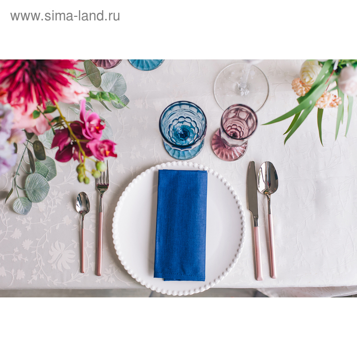 Тарелка фарфоровая обеденная Magistro &laquo;Лакомка&raquo;, d=25 см, цвет белый