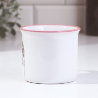 Кружка керамическая &laquo;Лапка&raquo;, 450 мл, цвет белый