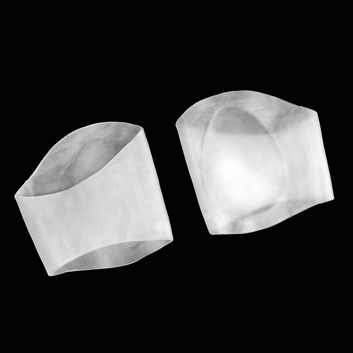 Супинаторы для обуви, амортизирующие, на манжете, силиконовые, 9 &times; 9 см, пара, цвет белый