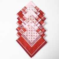 Платок носовой мужской 28х28см, 6шт, рис 18663-2, микс, ситец 100г/м, хл100%