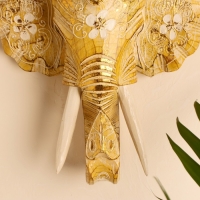 Сувенир дерево "Голова слона" 28х26х10,5 см