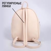 Рюкзак школьный текстильный &laquo;Цветы&raquo;, 27х10х23 см, отдел на молнии, цвет розовый