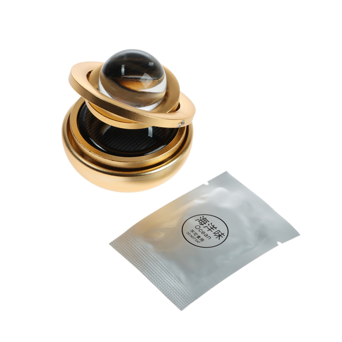 Аксессуар на панель, гравитационные кольца, вращается от солнца, золото