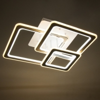 Люстра "Индира"с ПДУ LED 250Вт 3000-6000Вт белый 53,5х53,5х15см BayerLux