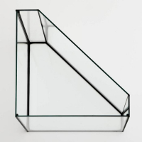 Аквариум "Дельта" угловой с крышкой, 25 литров, 34 х 34 х 31/37,5 см, чёрный