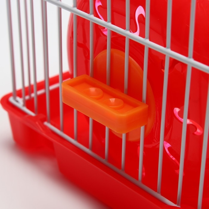 Клетка для грызунов укомплектованная RT-2q, 22 х 16 х 20 см, красная