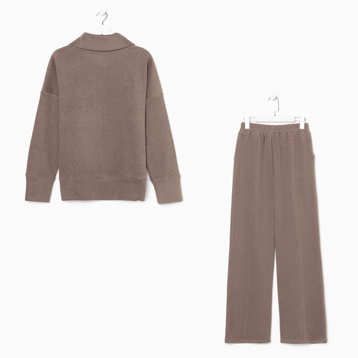 Костюм женский (свитер/брюки), цвет бежевый, размер 44 Костюм женский (свитер/брюки), цвет бежевый, размер 44