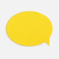 Наклейка тканевая Lunga Bubble, M, желтая