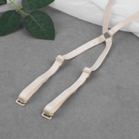 Бретели текстильные, крестообразные, 1 см, цвет бежевый Бретели текстильные, крестообразные, 1 см, цвет бежевый