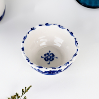 Розетка &laquo;Цветы&raquo;, 10,5х10,5&times;5 см, гжель