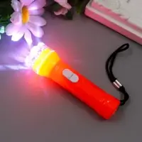 Фонарик брелок для ключей на кольце &laquo;Световой луч&raquo;, 9.5&times;3&times;3 см, МИКС