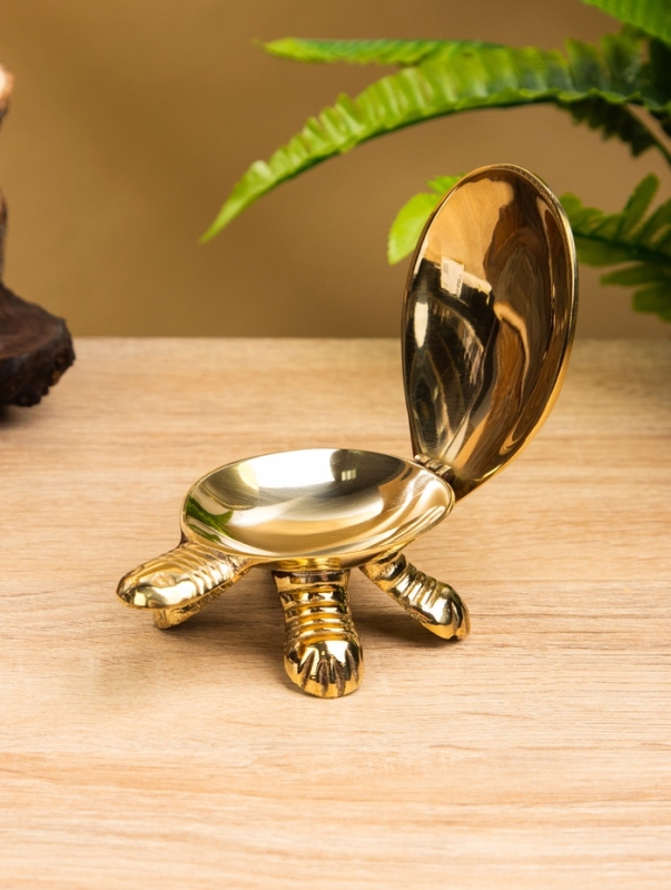 Сувенир шкатулка &laquo;Черепаха с цветочным узором&raquo;, латунь, 12&times;7&times;4.5 см