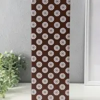 Сувенир полистоун "Африканка в косынке с цветами и барабаном" чёрный 8,5х8,5х39 см