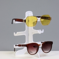 Подставка под очки 3 места, 16&times;14,5&times;20, цвет белый