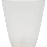 Кашпо с прикорневым поливом 2 л  D-14,5см, H-15см прозрачный "Гранд"