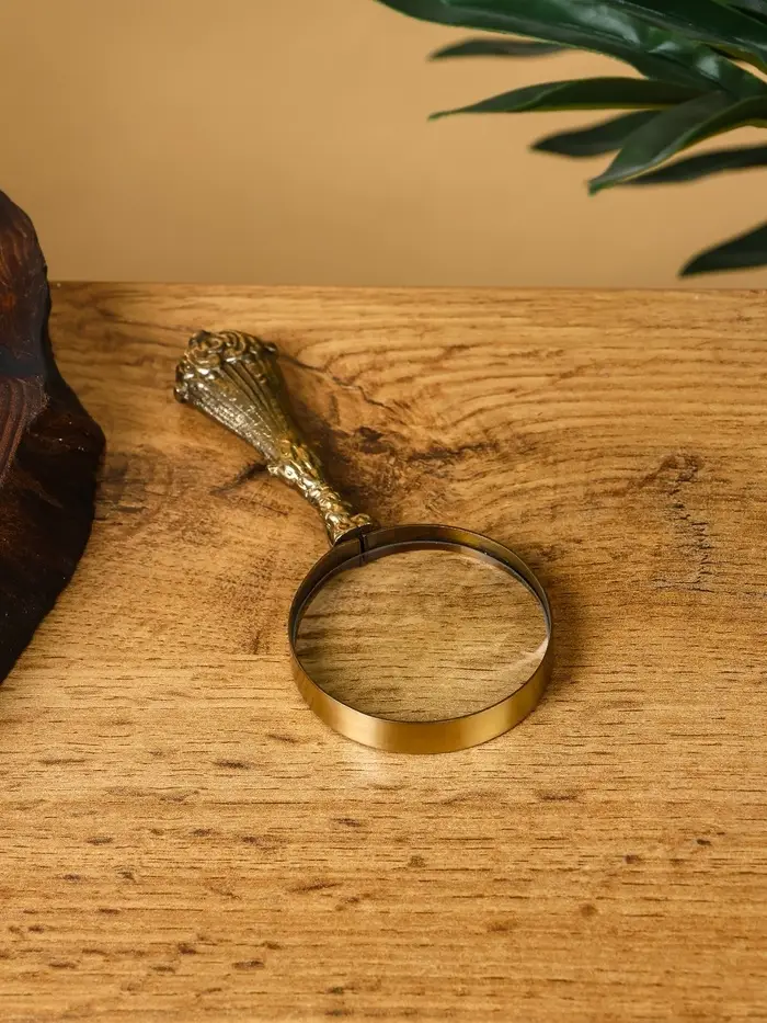 Лупа "Баскервиль" латунь 5х5х12 см