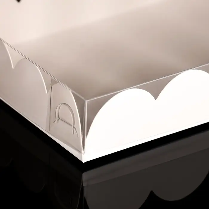 Коробка для печенья, белая, 10.5&times;20&times;3 см