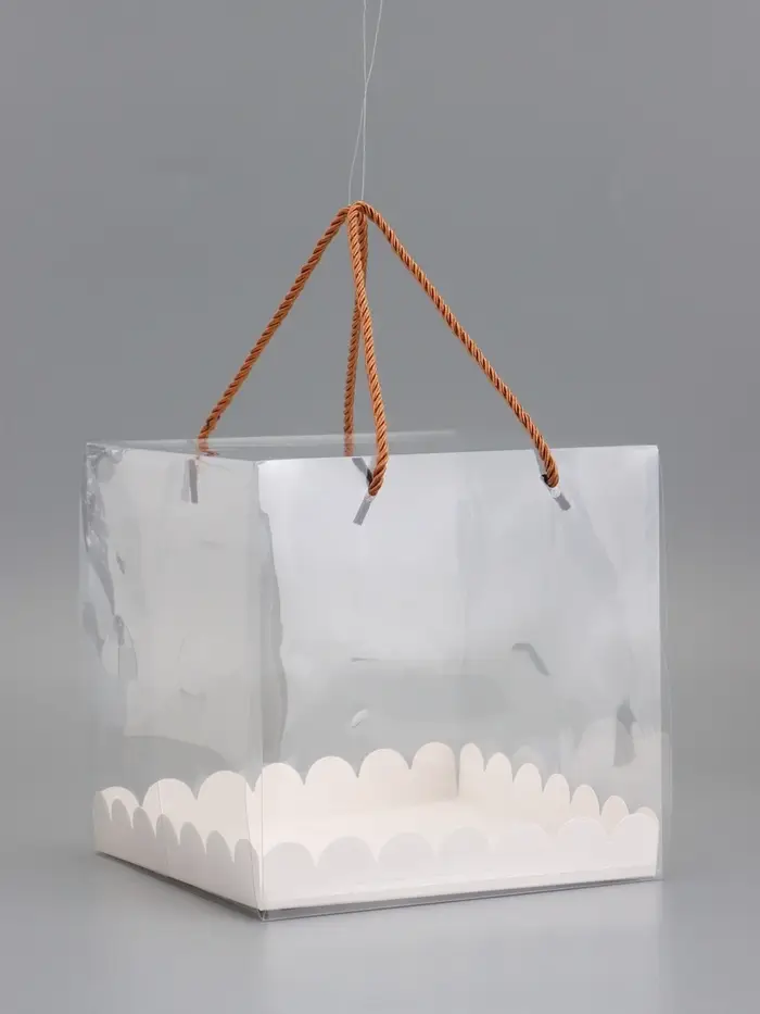 Кондитерская упаковка под рулет, белая 20 х20 х 20 см