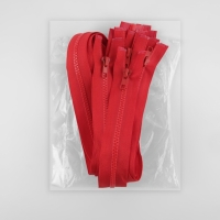 Молния &laquo;Трактор&raquo;, №5, разъёмная, замок автомат, 80 см, цвет красный, цена за 1 штуку