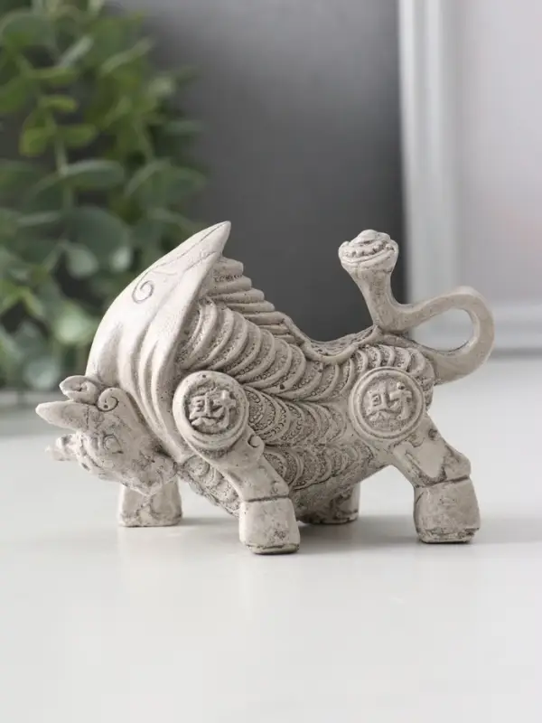 Фигура &laquo;Золотой телец&raquo;, 10&times;5&times;6,,5 см, серая