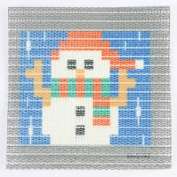 Набор для творчества &laquo;Вышивка на канве. Снеговик&raquo;