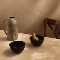 Набор салатников фарфоровых SL Home &laquo;Дарк&raquo;, 750 мл, d=15 см, цвет чёрный