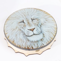 Шаманский бубен "Лев" с колотушкой 5х25х25 см Шаманский бубен "Лев" с колотушкой 5х25х25 см