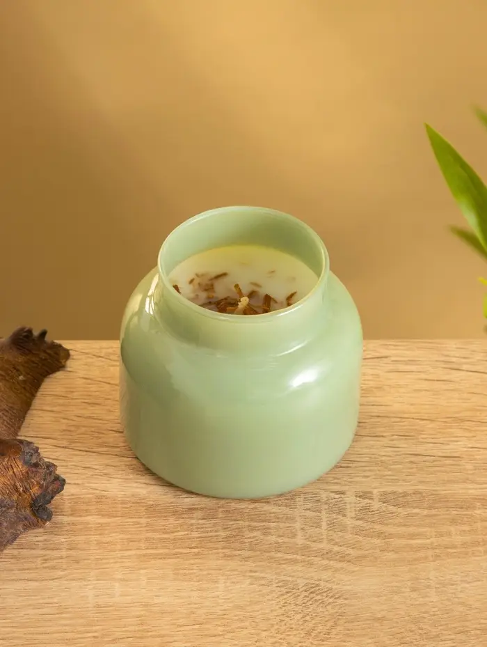 Свеча с травами в банке Earthy collection "Sage&Rosemary" 200 гр, шалфей розмарин