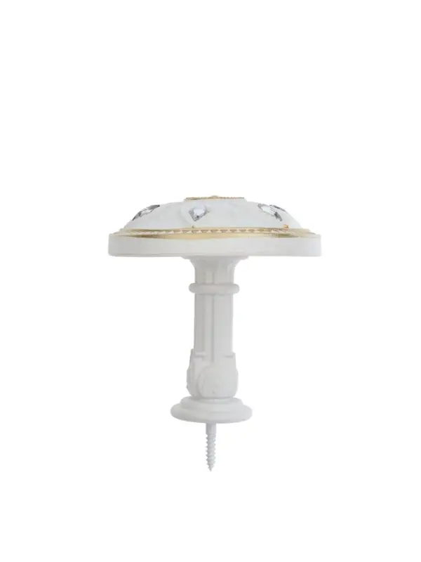 Крючок для штор CAPPIO KS032, d=98 мм, цвет белый с золотом, 2 шт