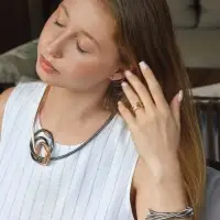 Браслет металл &laquo;Обруч&raquo; трансформируется в кулон, разноцветный