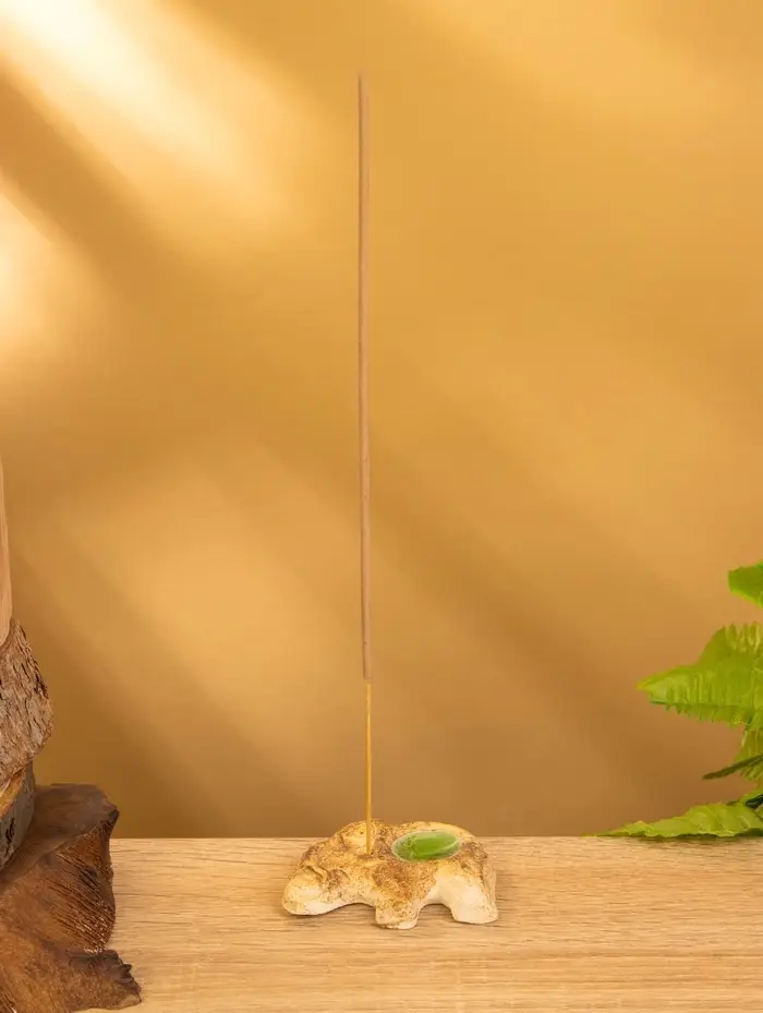 Подставка под благовония "Слон" керамика, цв. бежевый, 7,5х6х1 см